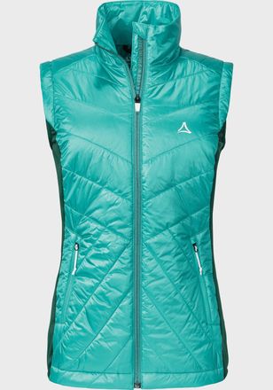 Sch&ouml;ffel Funktionsweste SCH&Ouml;FFEL Hybrid Vest Stams L, Damen, Gr. 36, gr&uuml;n (7290, gr&uuml;n), Oberstoff : 100% Nylon Oberstoff Seitenteile: 94% Polyester 6% Elasthan
