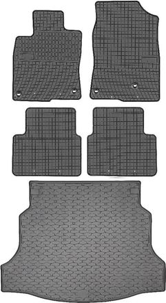 OEM Juego De Alfombrillas De Goma Para Coche Y Maletero Para Honda Civic X Hatchback (2017-2021)