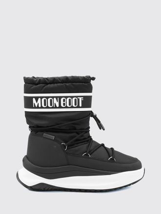 Moon Boot Low Nylon Snow Boots with Logo and Chunky Sole