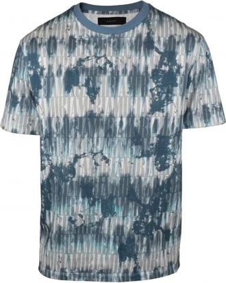 Amiri Tie Dye T-shirt - Heren - T-shirts - Blauw - M - Katoen - Tops