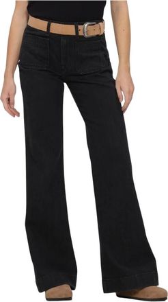 7 For All Mankind Modern Dojo Heavy Rain With Patch Pockets - Dames - Jeans - Zwart - Maat: W31
