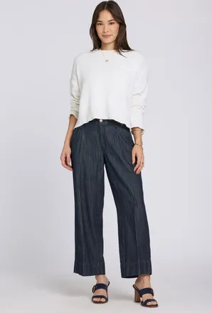 NYDJ Teresa Wijde Enkel Jeans Met Hoge Taille