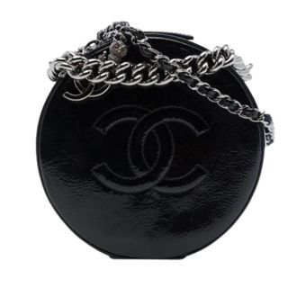 Chanel Pre-owned Patent Leather Satchel - Dames - Pre-owned - Zwart - Maat: ONE Size Leer