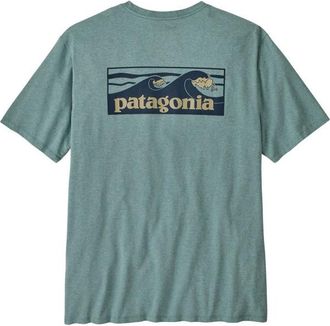 Patagonia Boardshort Logo Pocket Responsibili-Tee T-Shirt f&uuml;r Herren | t&uuml;rkis