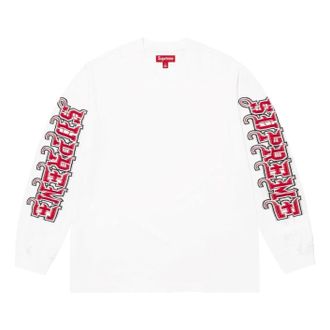 SUPREME FW25 Intarsia Sleeve L/S Top White SUP-FW25-111-WH