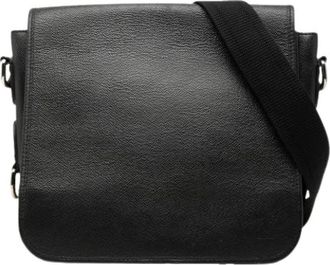 Louis Vuitton Pre-owned Taiga Andrei - Dames - Vintage Schoudertas - Zwart - ONE Size - Leer - Vintage
