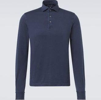 Fedeli Cotton piqu&eacute; polo shirt