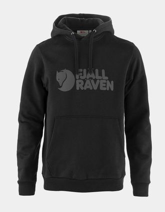 Fj&auml;llr&auml;ven Mens Fjallraven Logo Mens Hoodie - Black 550 - Size: 40