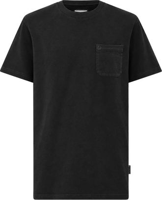 Philipp Plein Camiseta de Cuello Redondo con Bolsillo en el Pecho - Tops - Hombre - Negro - 5XL