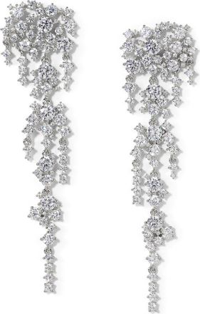 Nadri Starlight Cluster Cubic Zirconia Chandelier Earrings in Rhodium at Nordstrom