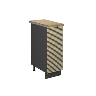 Vicco Armario De Farmacia Fame-line, Panel De Roble, 30 Cm, Et Roble, Vicco