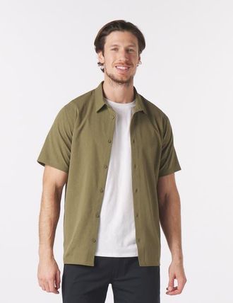 Glyder Zephyr Shirt in Moss at Nordstrom, Size Medium
