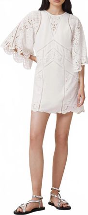 AllSaints Luci Eyelet Embroidered Minidress In White