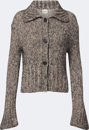 Khaite C&aacute;rdigan Takeo de cachemir, mohair y seda