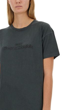 Maison Margiela Logo Cotton T-Shirt - Black