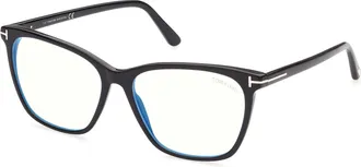 Tom Ford Blue Light Block Cat Eye Ladies Eyeglasses FT5762-B 001 55
