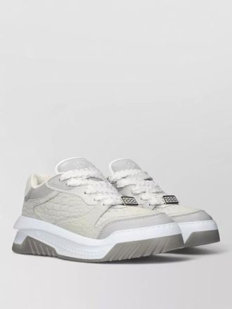 Versace leather low top sneakers