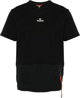 Parajumpers Clint panelled T-shirt - men - Cotton/Polyamide - S - Black
