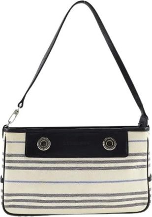 Burberry Pre-owned Shoulder Bags, female, Multicolor, Size: ONE SIZE Pre-owned Canvas Shoulder Bag