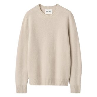 Soft Goat Relaxed Fit Crewneck - Heren - Truien - Beige - Maat: L Kasjmier
