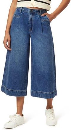 Scotch & Soda The Wave Crop Wide Leg Jeans in Two Bridges at Nordstrom Rack, Size 28