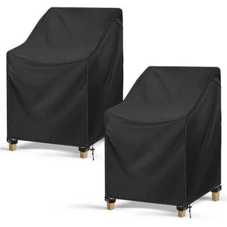 OEM Funda Para Silla De Jard&iacute;n De 2 Piezas, Impermeable, De Tela Oxford 420d (89 X 97 X 74 Cm) -crezuo