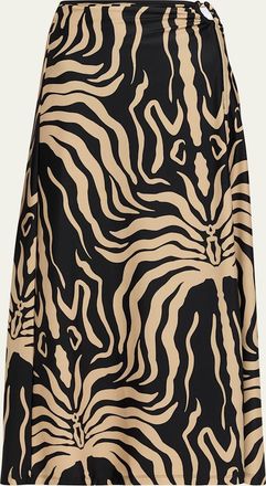 Johanna Ortiz Nuevo Destino Printed Midi Skirt