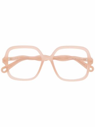 Chlo&eacute; Bril met oversized montuur - Beige