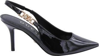 Guess Bosque Pump - Dames - Pumps - Zwart - 36 EU - Leer - Schoenen