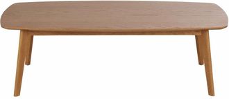 Maisons du monde Mesa de centro vintage de madera de roble 130x60 cm