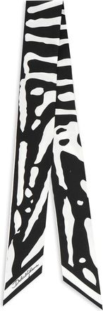 Dolce & Gabbana Zebra Print Silk Twill Bandeau
