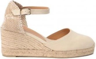 Castaner Wedge Espadrille - Dames - Sleehakken - Beige - 41 EU - Katoen - Schoenen