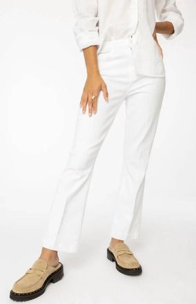 L'agence Ali High Rise Slim Flare Jeans In Blanc