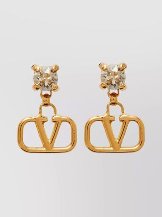 Valentino Garavani vlogo crystal stud earrings pair
