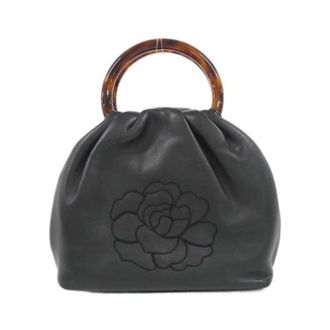 Chanel Pre-owned Vintage Leren Handtas - Dames - Pre-owned - Zwart - Maat: ONE Size Leer