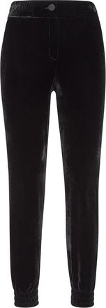 Philipp Plein Velvet Jogging Broek - Dames - Sweatpants - Zwart - S - Polyester - Broeken