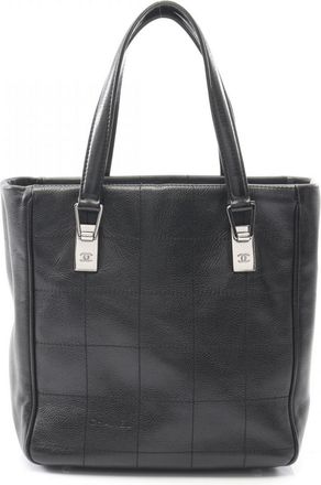 Chanel Black Leather Tote Bag (Pre-Owned)