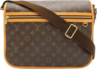 Louis Vuitton Pre-owned Vintage Cross Body Bag - Dames - Vintage Schoudertas - Bruin - ONE Size - Leer - Vintage