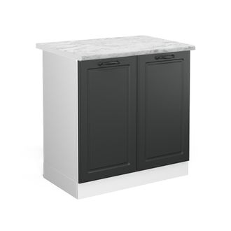 Vicco Armario Bajo Para Fregadero R-line, Antracita Casa De Campo, 80 Cm, Et M&aacute;rmol Vicco