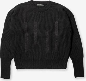 Holden W Wool Icon Sweater - Black