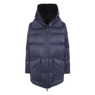 Yves Salomon 76 CM Jas - Dames - Jassen - Blauw - Maat: M