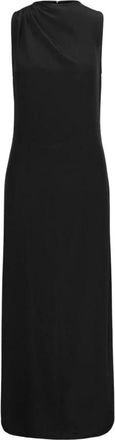 Envelope 1976 Maxi Jurk met Ovale Open Rug - Dames - Maxi kleedjes - Zwart - L - Kleedjes