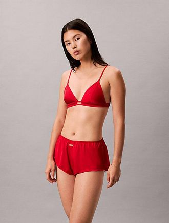 Calvin Klein Unlined Satin Triangle Bra - Lunar New Year