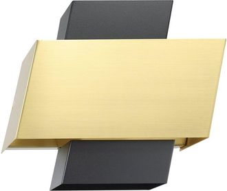 Eglo Eglo Timparossa 1 Light Wall Light With Black & Brushed Brass Finish