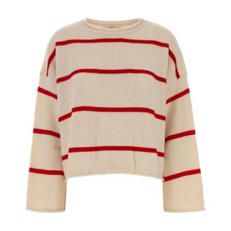 Frame Denim De Rolled Hem Sweater - Dames - Cashmere truien - Beige - XS - Kasjmier - Truien & Vesten