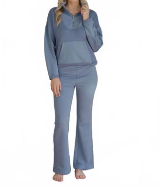 Tribal Rowan Ribbed Pull On Pant In Slate