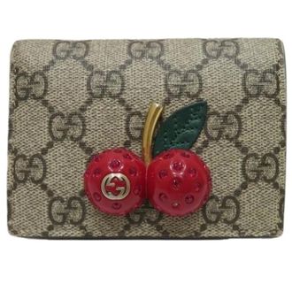 Gucci Pre-owned Wallets, female, Beige, Size: ONE SIZE Pre-owned Bi-fold Wallet