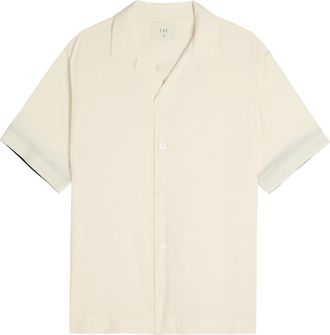 CHÉ Studios Che Valbonne Stripe-trimmed Shirt - Ivory - Xxl