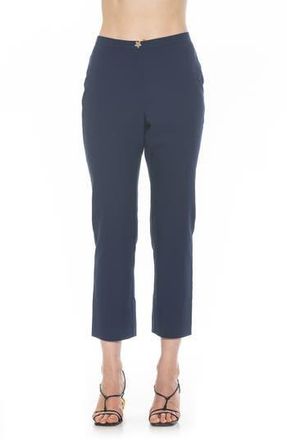 Alexia Admor Stefan Ankle Pants in Navy at Nordstrom Rack, Size 10