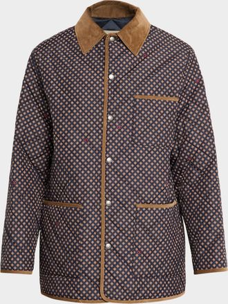 Valentino Garavani Mens Quilted Nylon Jacket